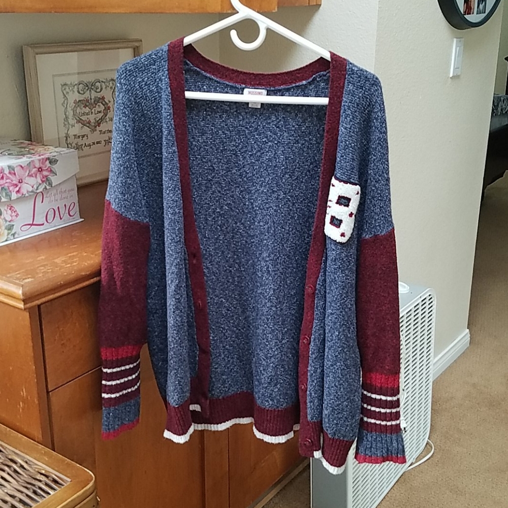 Mossimo (very) Oversized Varsity Boyfriend Sweater